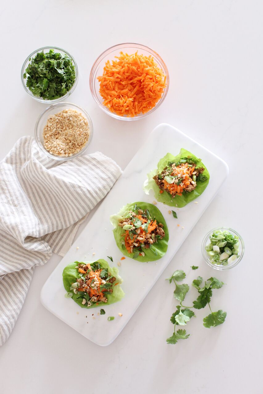 Lettuce Wraps for an easy veggie packed dinner, lunch or appetizer that can be made vegan.