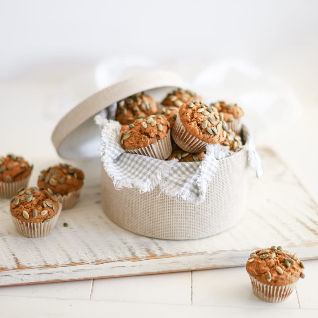 Pumpkin Muffins with a gluten free and vegan option. Simple and easy for fall breakfasts!