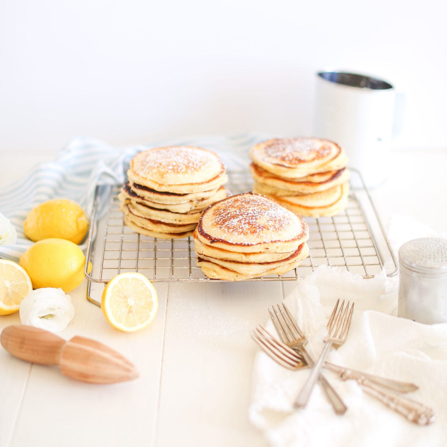 Lemon Ricotta Pancakes - Fraiche Living