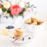 Blueberry Lemon Ricotta Muffin recipe perfect for fresh summertime berries!