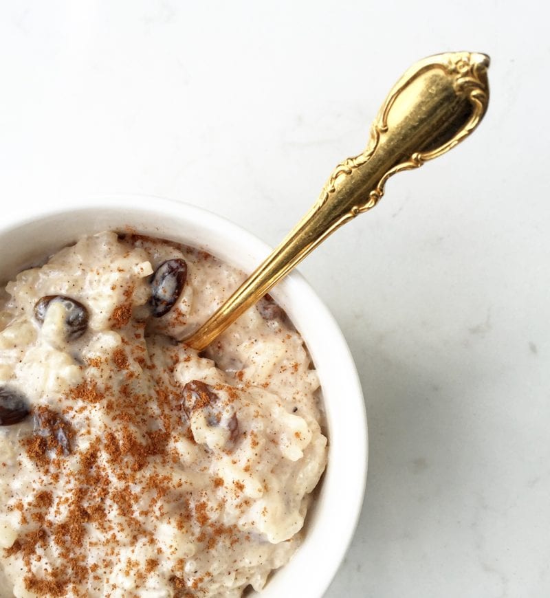 Indian spiced rice pudding
