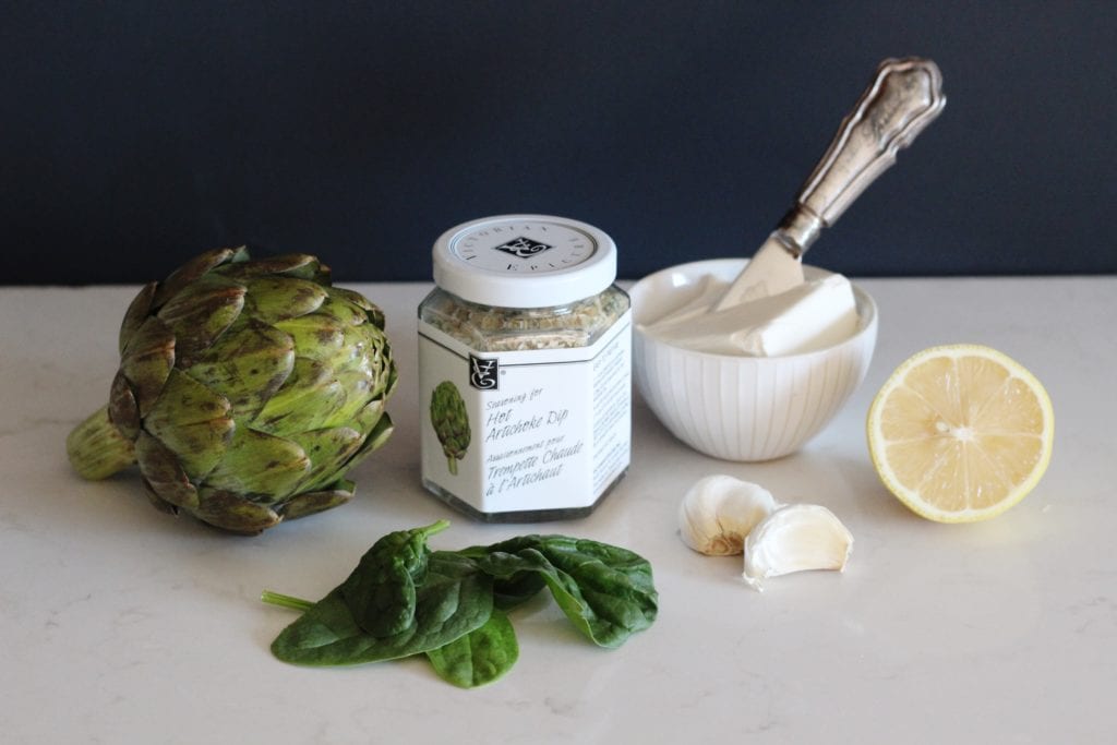 Spinach & Artichoke Dip Ingredients 