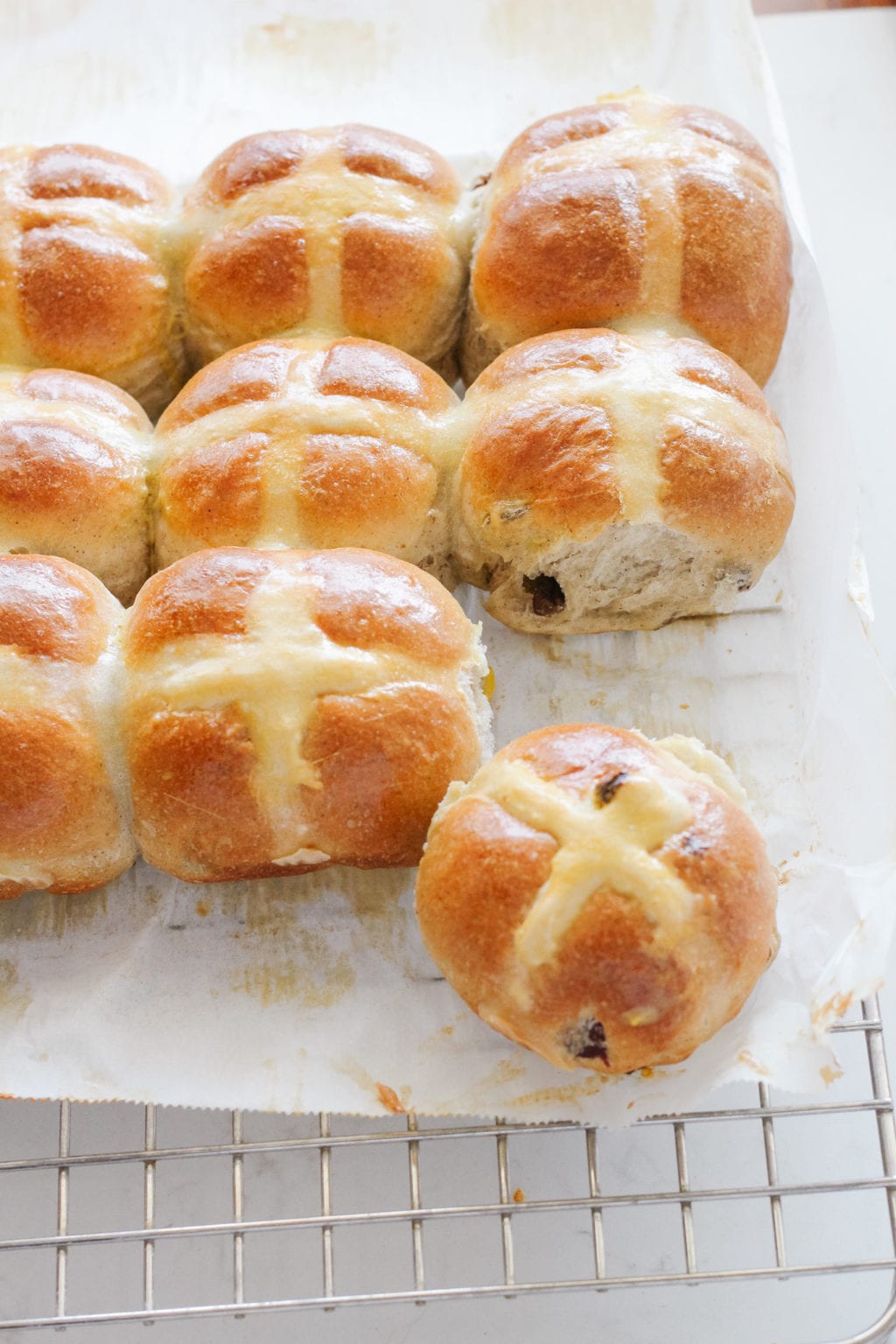 Rum Raisin Hot Cross Buns Fraiche Living