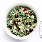 Cherry Kale Salad with Honey Lime Vinaigrette