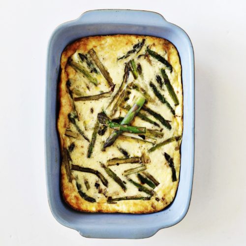 Crustless Asparagus Quiche (gluten-free)