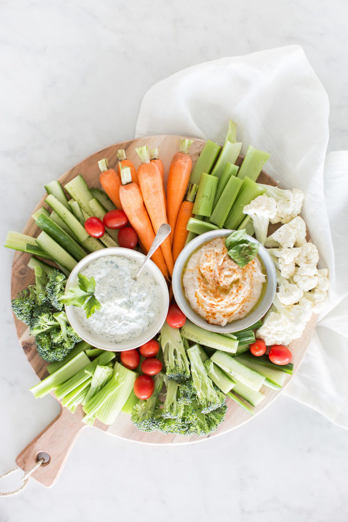 How to build the perfect local veggie and dip platter including two recipes for easy healthy homemade dips