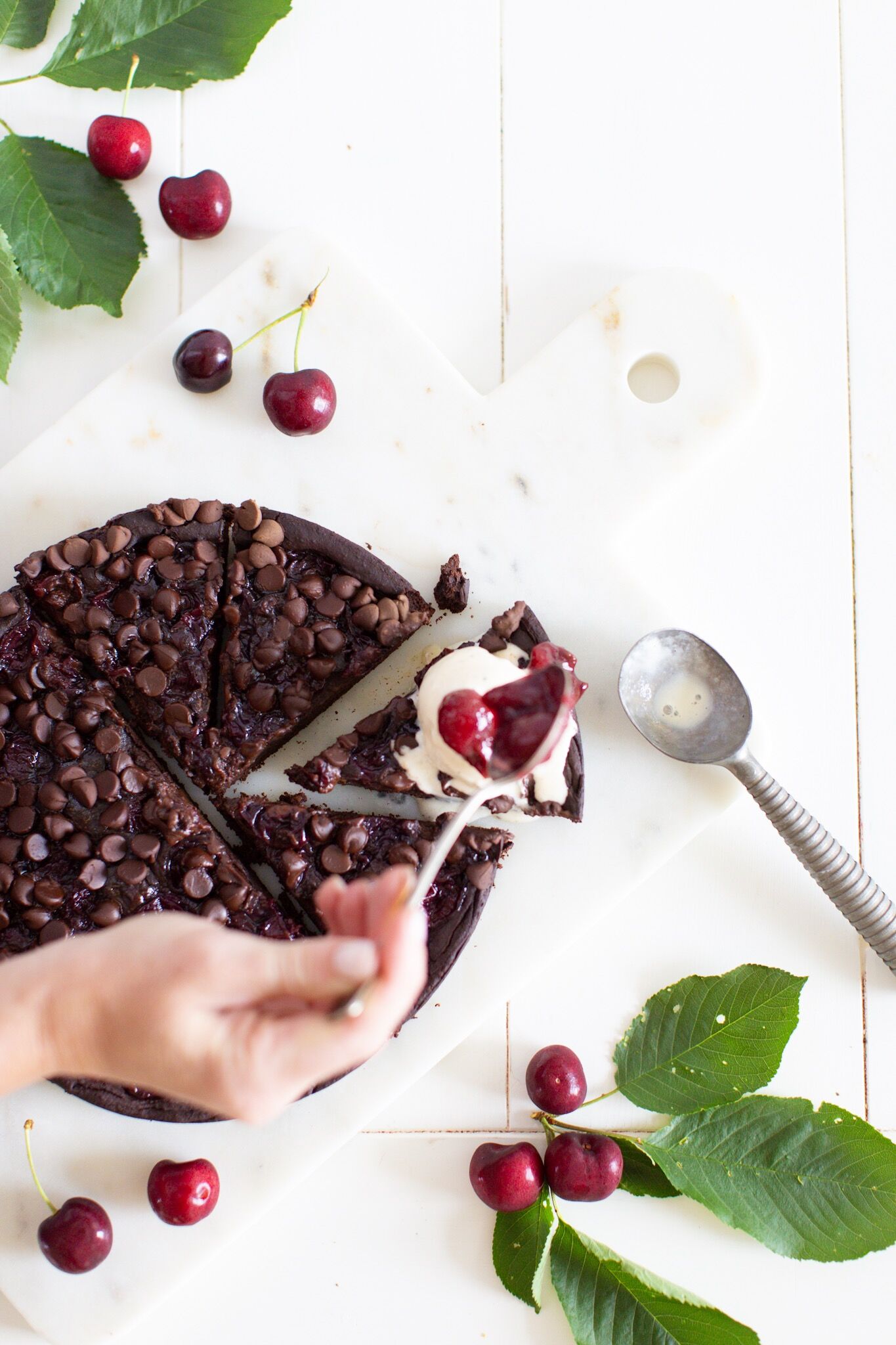 Black Forest Black Bean Brownies - dairy free and gluten free