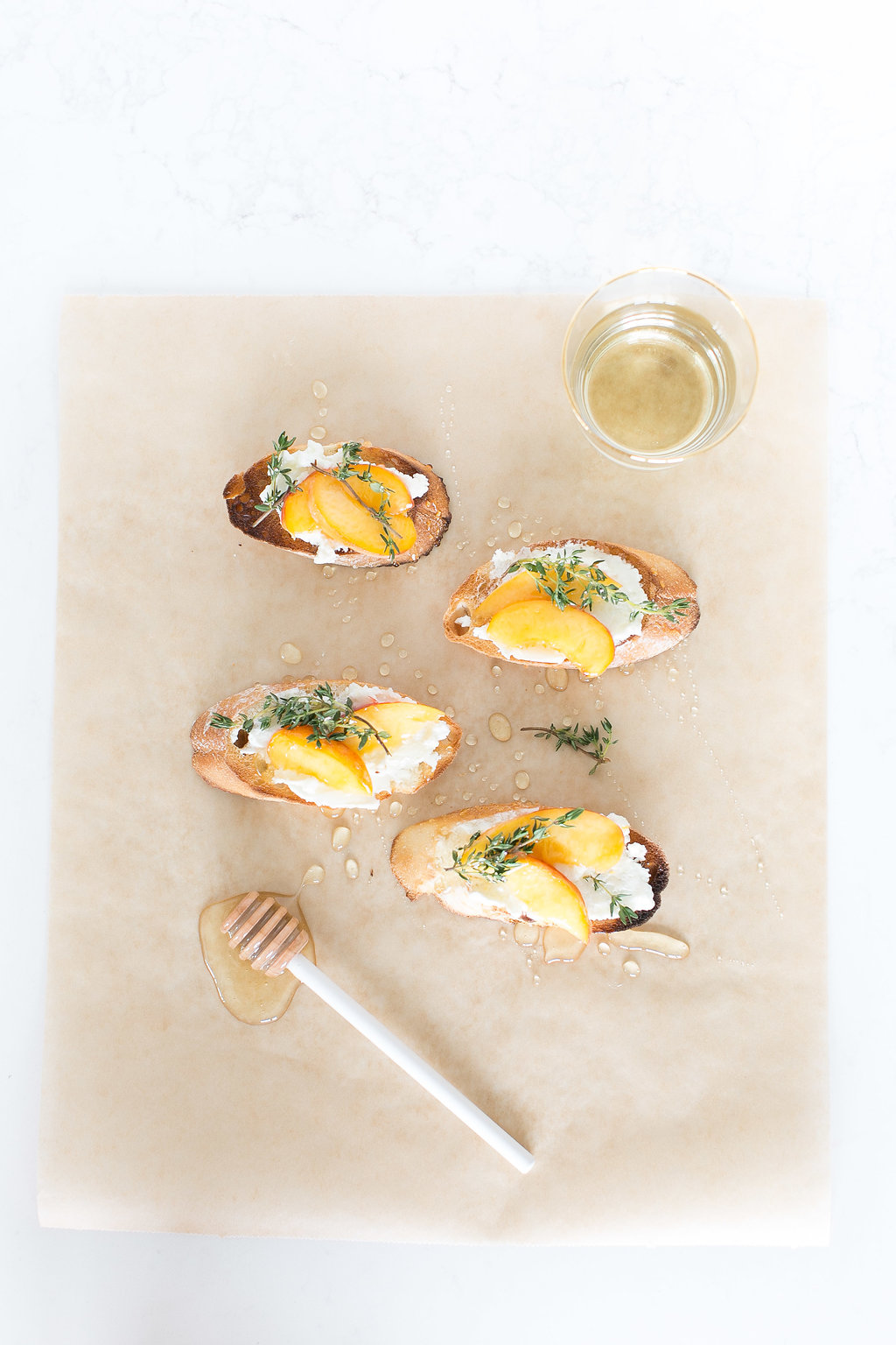 This Peach Chèvre Crostini is summer's perfect appetizer.