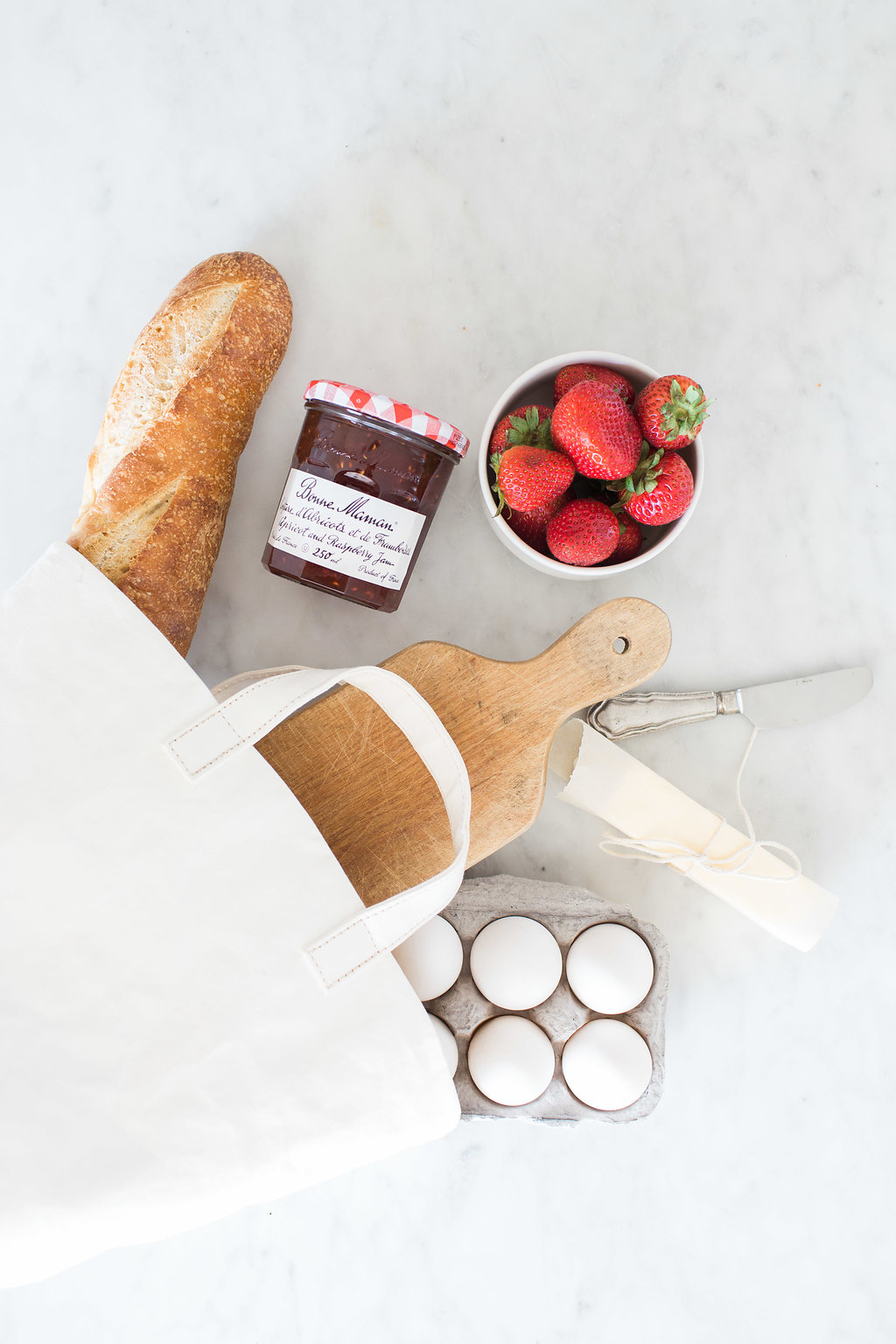 French Breakfast Basket gift for the foodie 