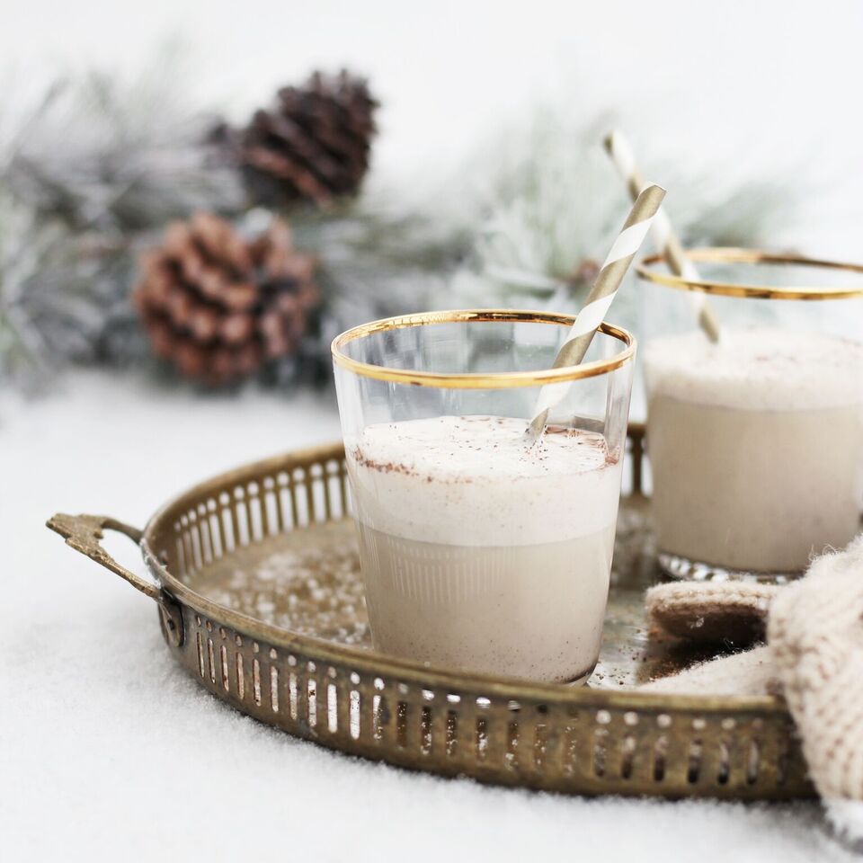 How to make healthier vegan eggnog in one easy step!