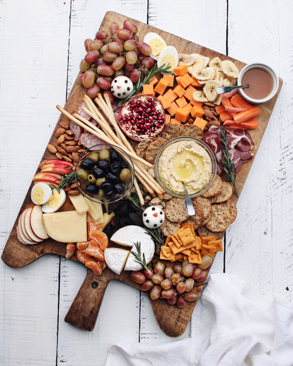 Create a festive holiday-inspired charcuterie board that even the kids can enjoy!