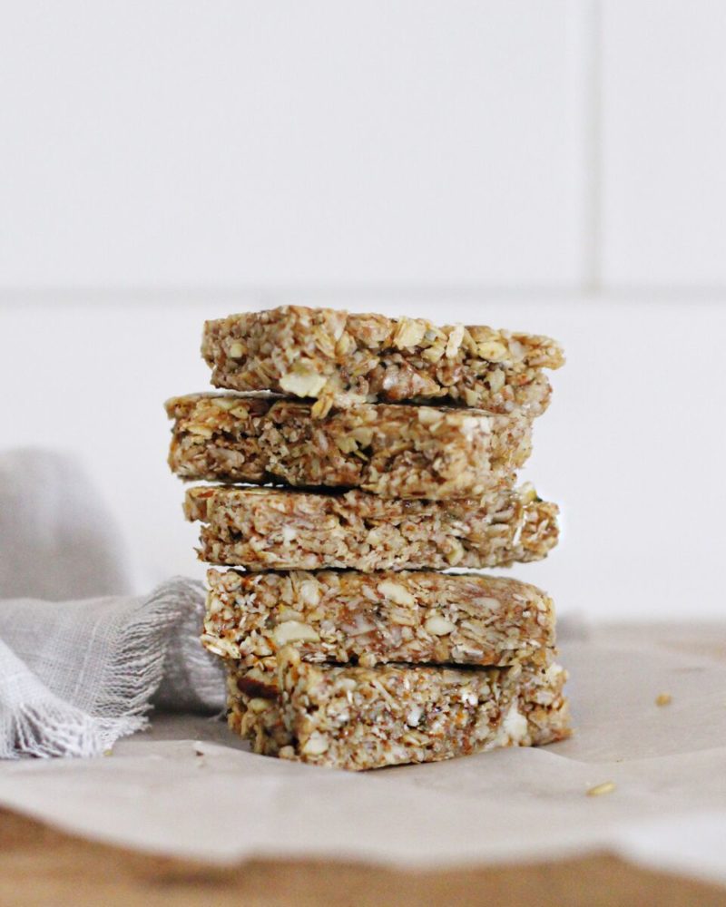 Orange Omega No Bake Granola Bars that are also gluten free and whips up in minutes!