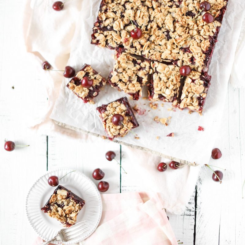 cherry oat bars fraiche living