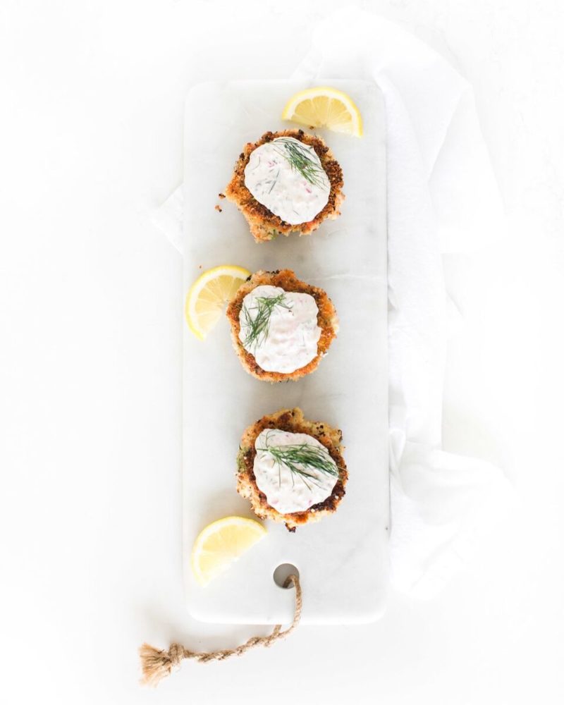 Salmon Cakes with Dill Tartar Sauce
