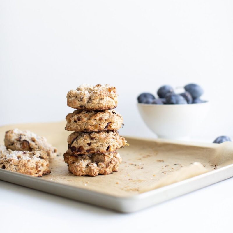 Whole Wheat Plum Scones by Registered Dietitian Tori Wesszer of Fraiche Nutrition