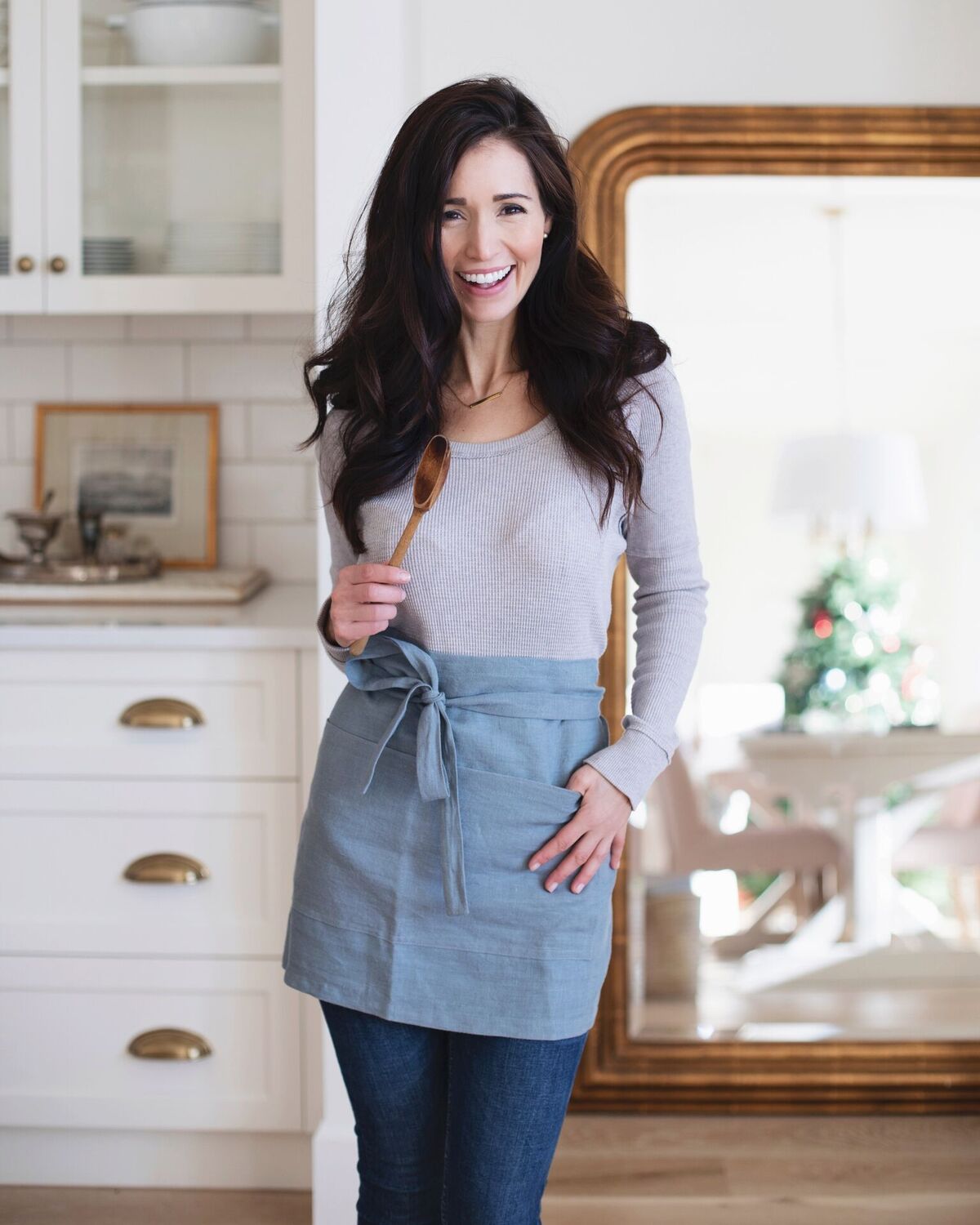 Gifts made with love for the foodie on your list! Like this perfect linen apron.