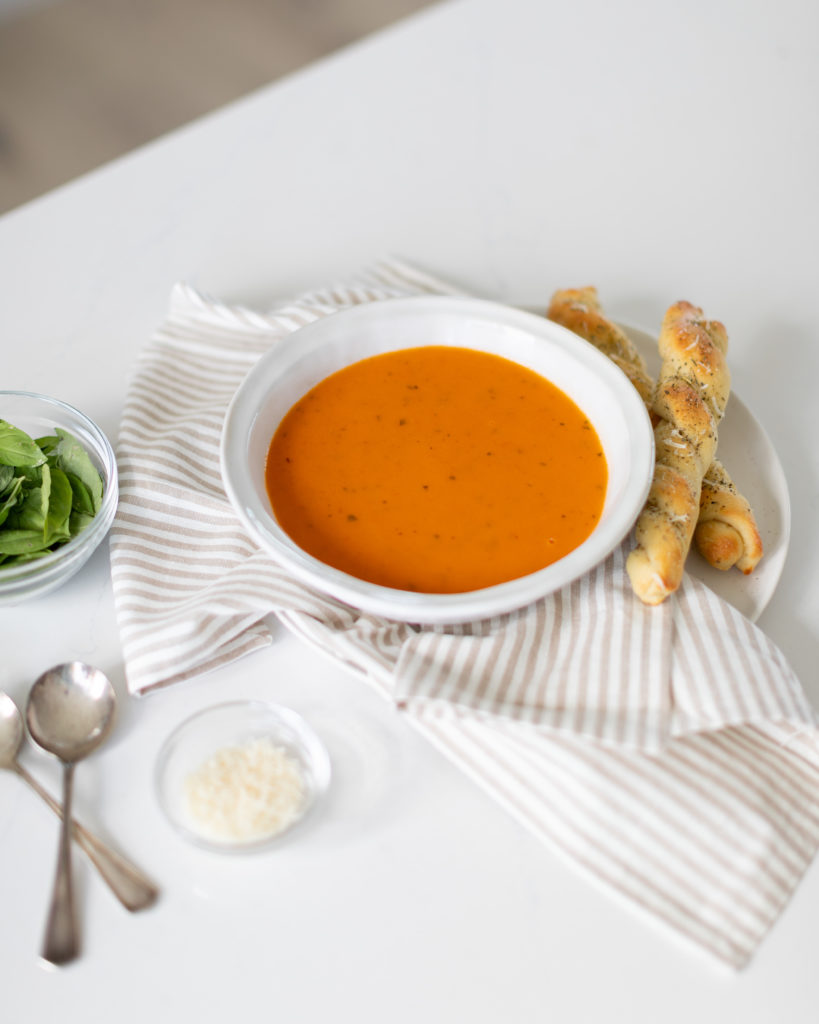 roasted tomato soup in a blog