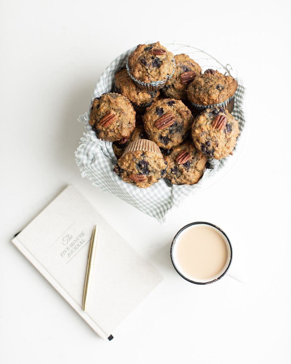 A basket full of Sneaky Mommy Muffins: Designed by a Registered Dietitian, these "Fruit and veggie" muffins filled with healthy vegetables, fibre, lightly sweetened with a vegan option! These freeze beautifully.