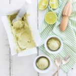 Avocado Lime Nice Cream made from coconut milk that is made in a blender, healthy, naturally sweetened and dairy and gluten free!