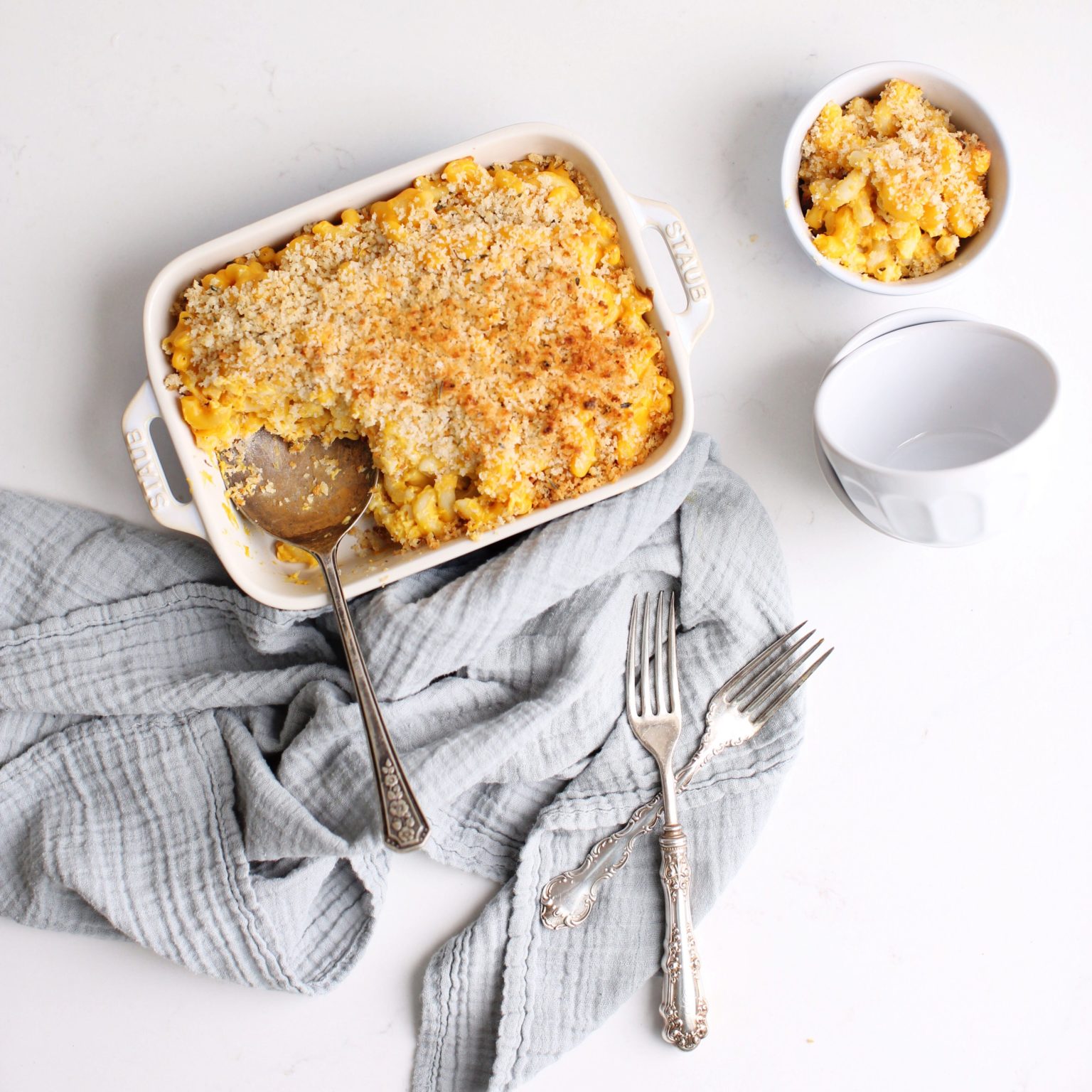 Butternut Squash Mac N Cheese With Crispy Panko Fraiche Living
