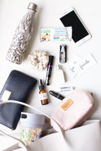 A peak inside the purse of a busy mom