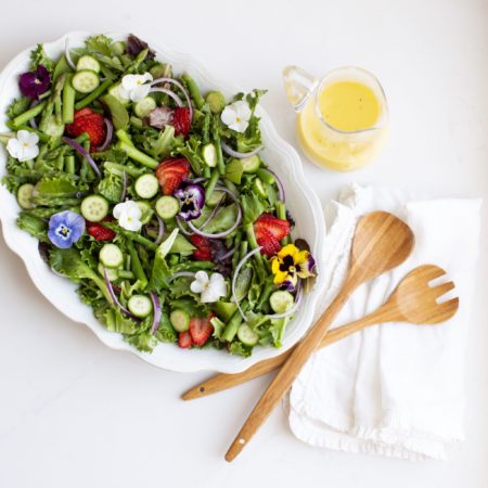 Spring Salad with Creamy Lemon Vinaigrette