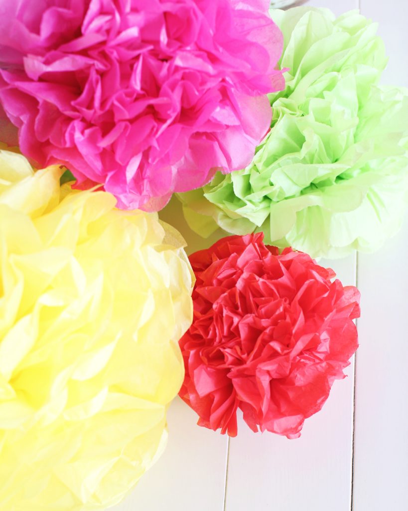 Tissue Paper Pom Pom Garland Fraiche Living