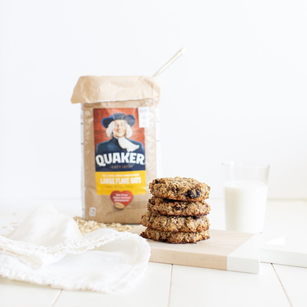 Breakfast Power Cookies that are gluten free and vegan made with whole grain oats, nuts, seeds and coconut to help give you energy for your day!