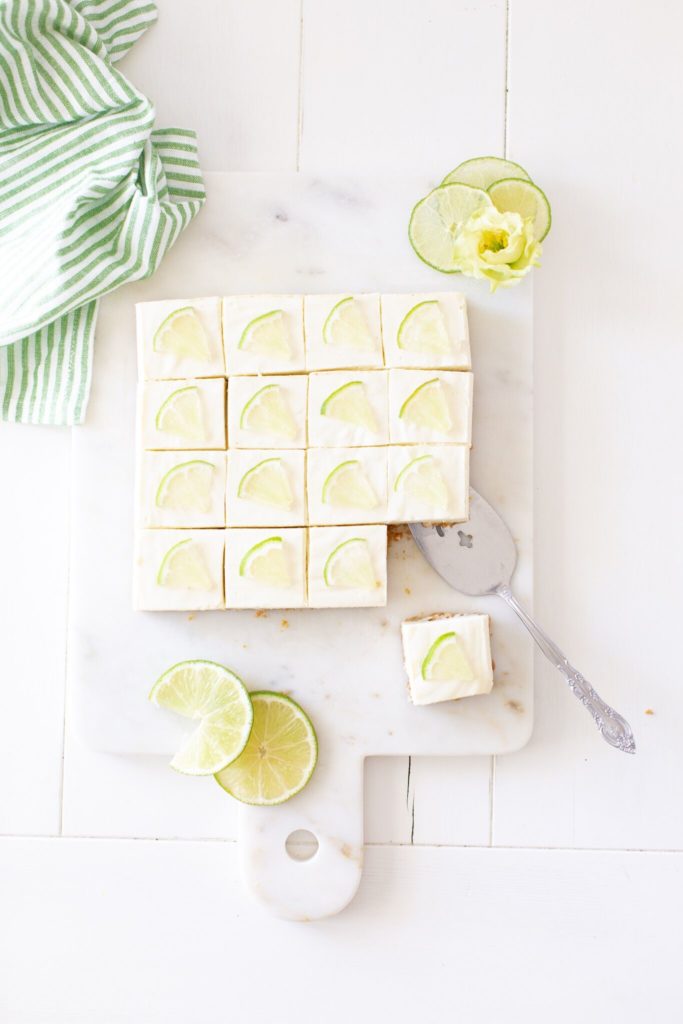 Tequila Lime Cheesecake Bites made with a combination of Greek yogurt and cream cheese for a lighter no-bake version of a traditional cheesecake.