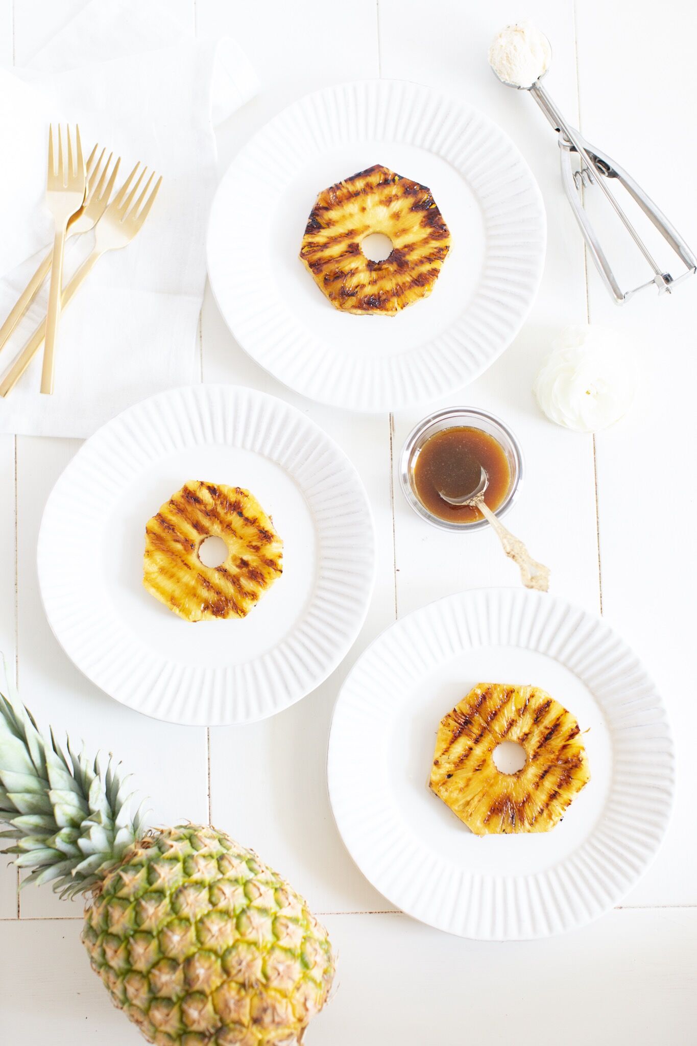 Rum Soaked Grilled Pineapple