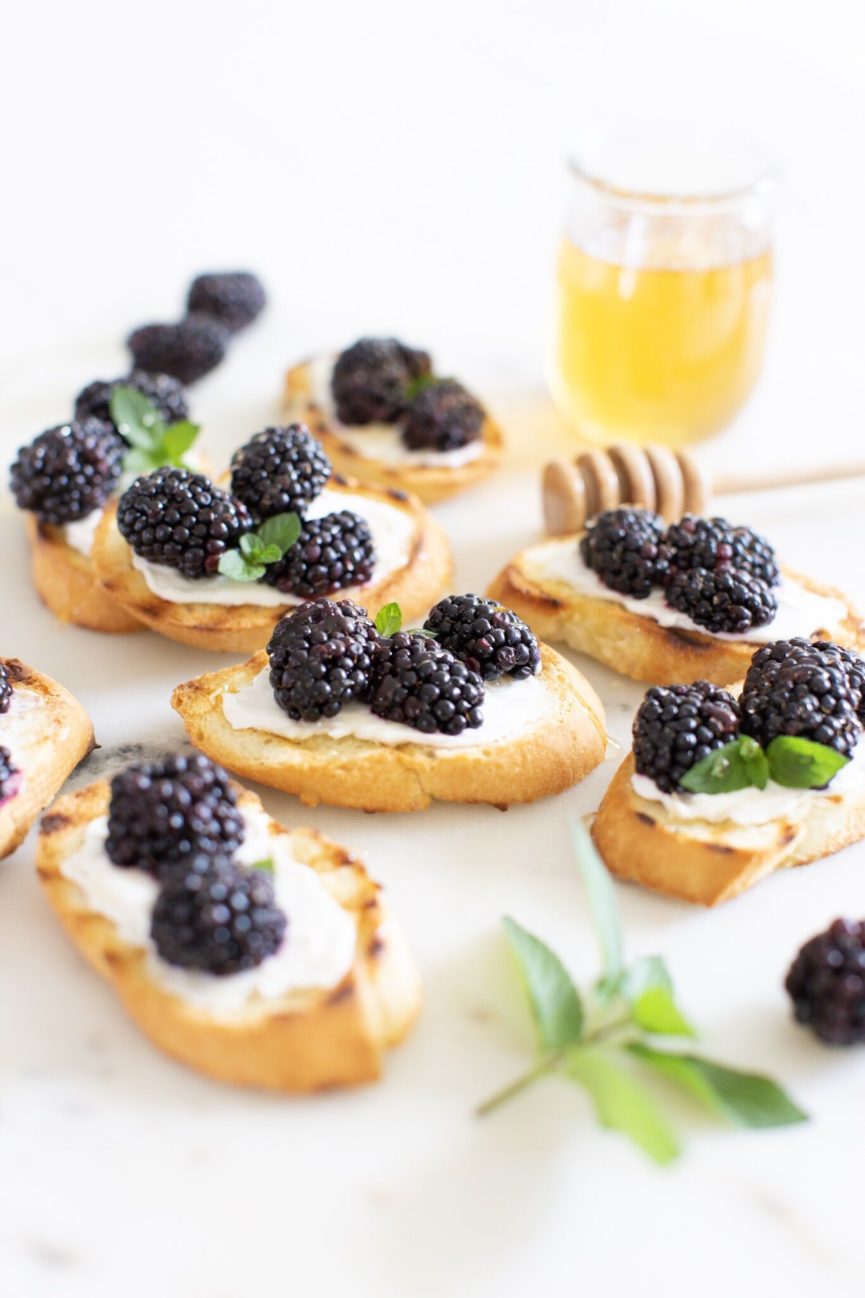 Blackberry Crostini - Fraiche Living