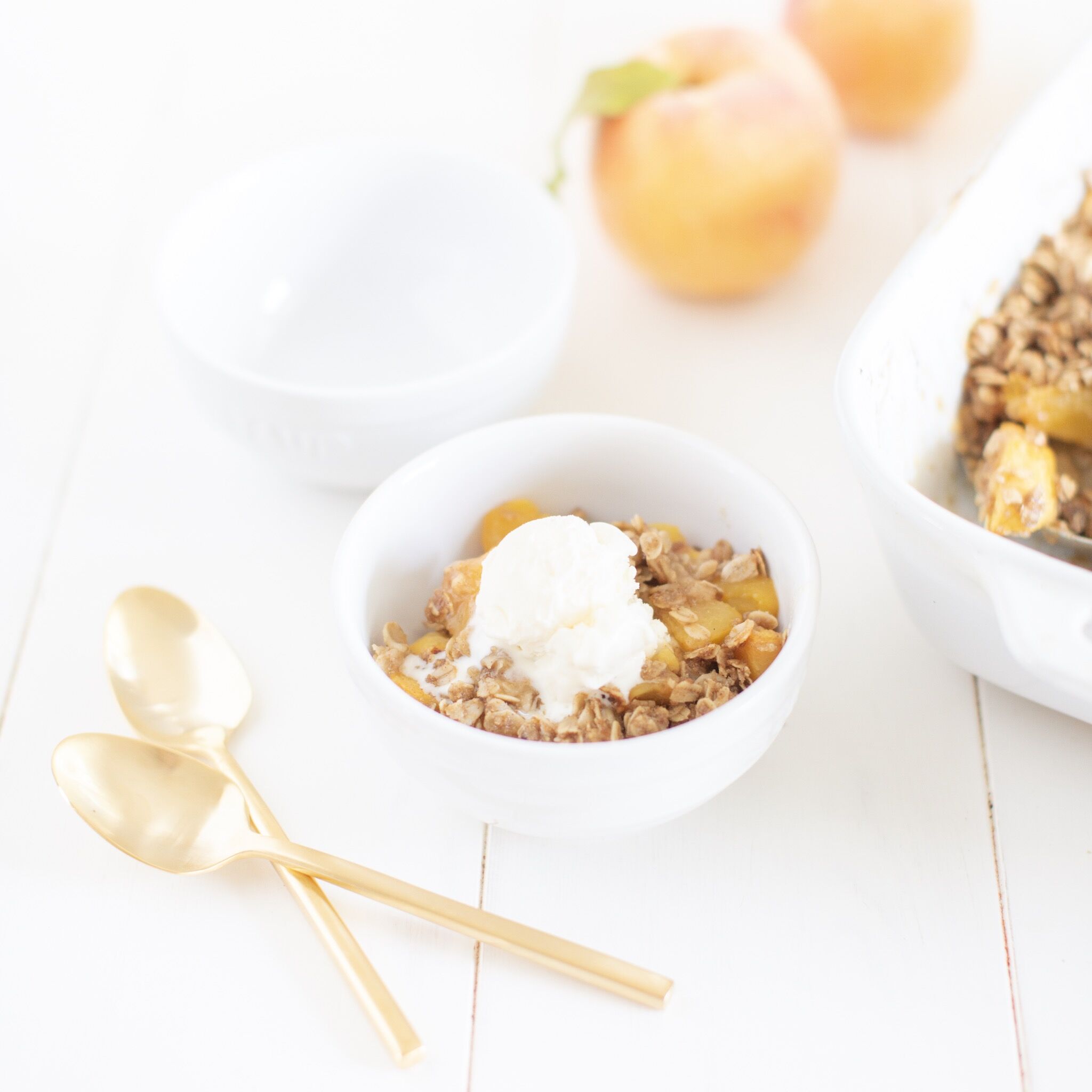 Gluten Free Peach Crisp