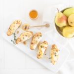 Pear and Brie Crostini with a dairy free option - the perfect easy holiday appetizer!
