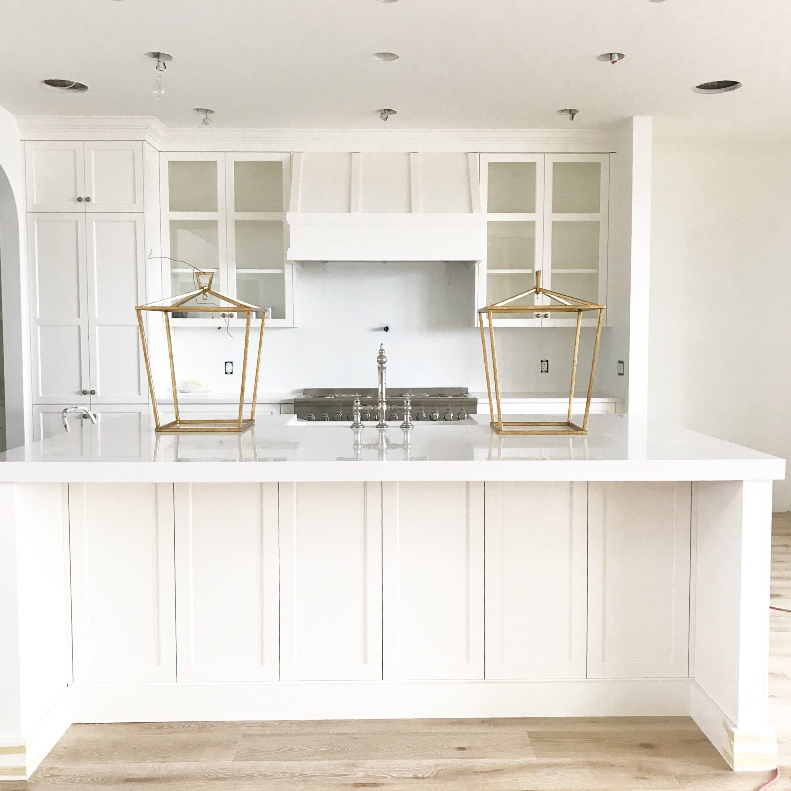 White kitchen renovation