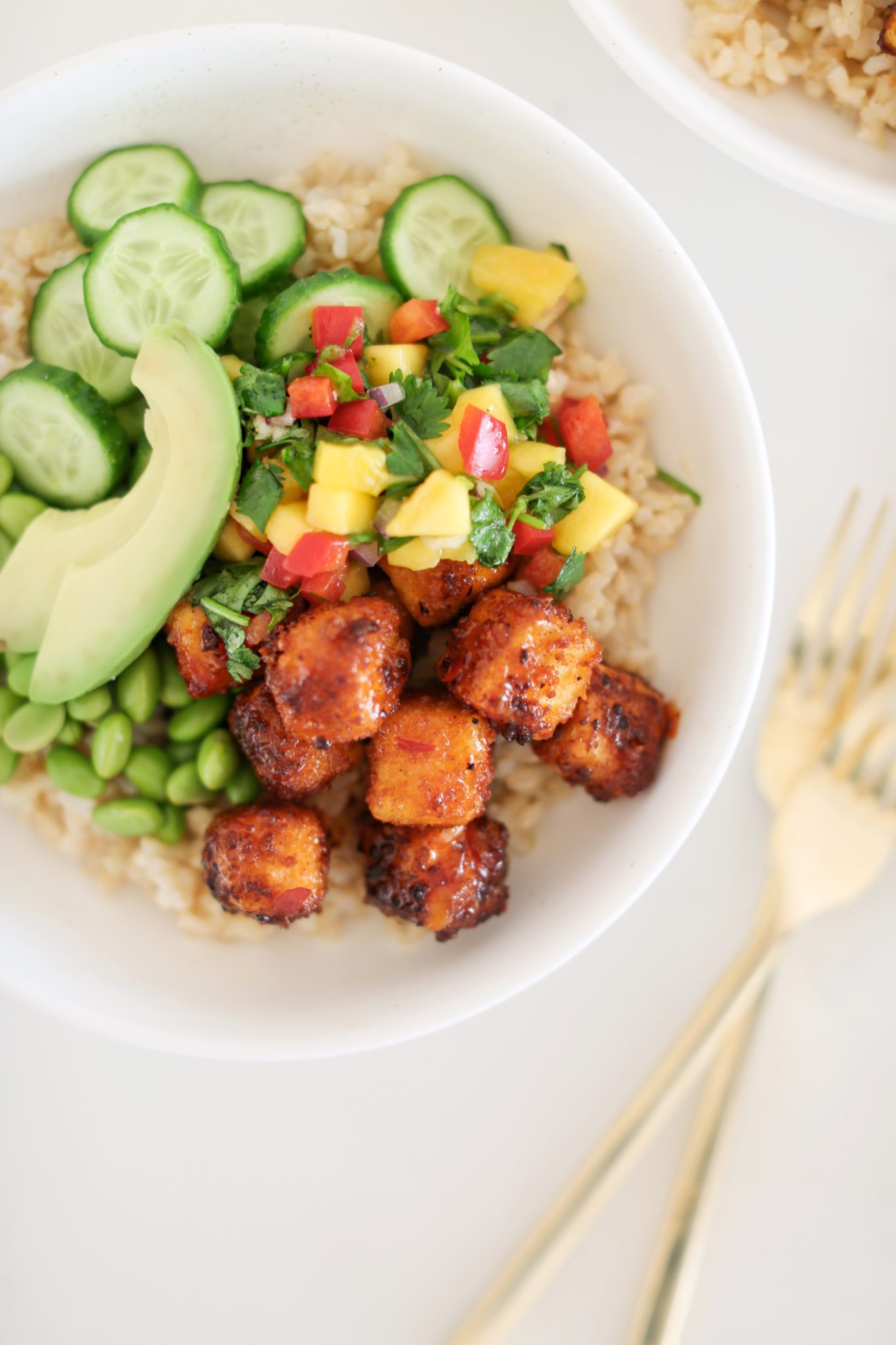 Crispy Tofu Bowl Fraiche Living