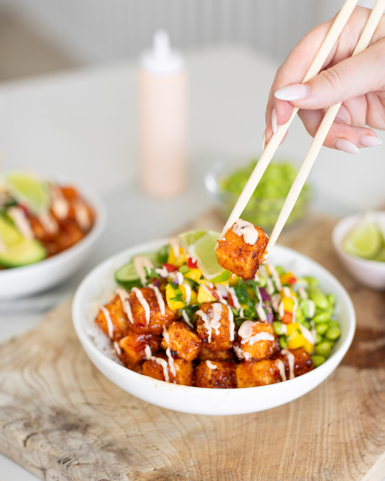 Crispy Tofu Bowl Fraiche Living