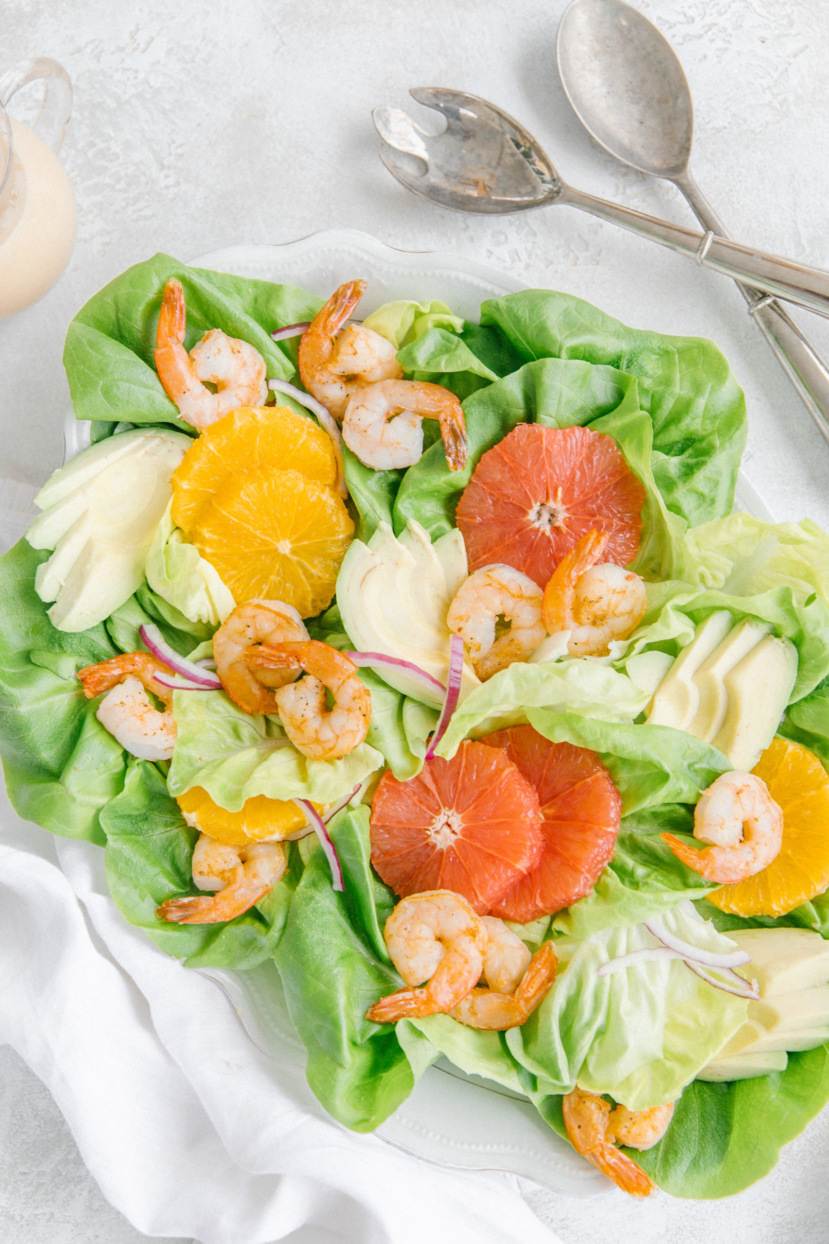 Shrimp Avocado Citrus Salad recipe paired with Spring 2020 Rosè