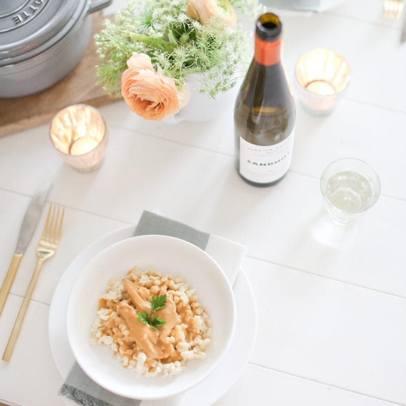 Chicken Paprikash with the perfect wine pairing.