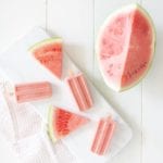 Easy Summer Watermelon Popsicle Recipe with Greek Yogurt and Strawberries