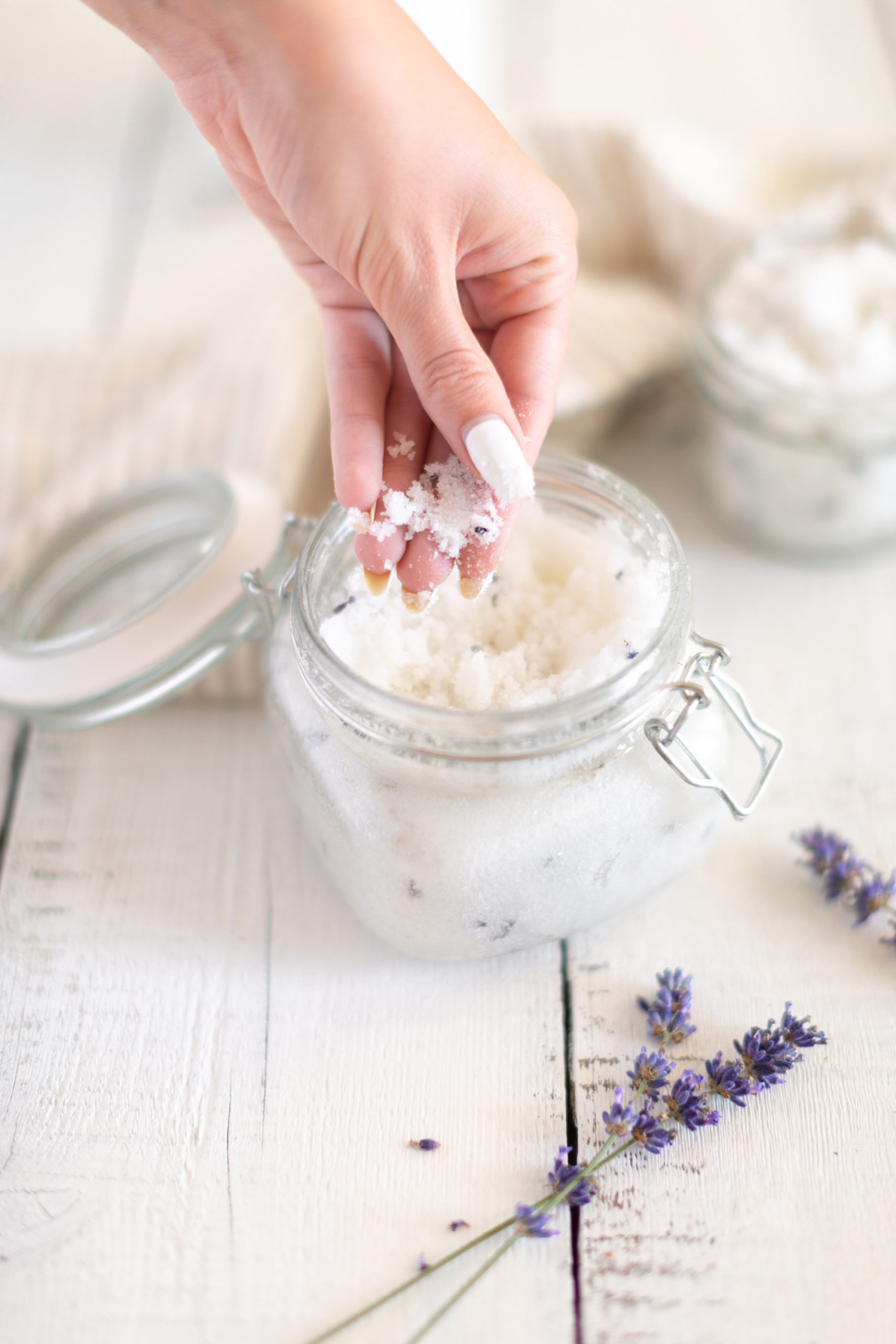 Homemade Lavender Foot Scrub Recipe