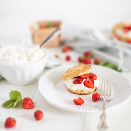 Strawberry Shortcakes (vegan option)