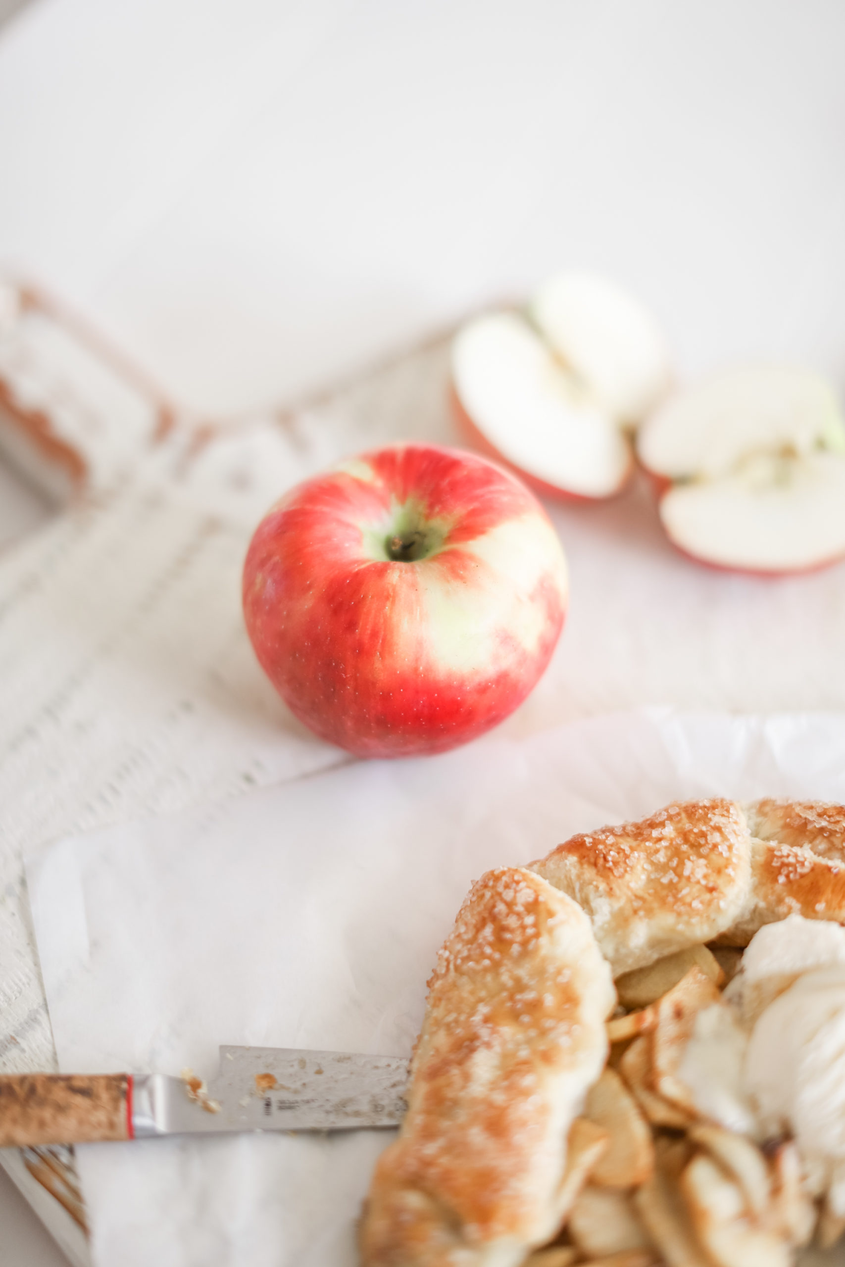 Simple Apple Galette recipe perfect for the holidays and colder weather - the perfect comfort food!
