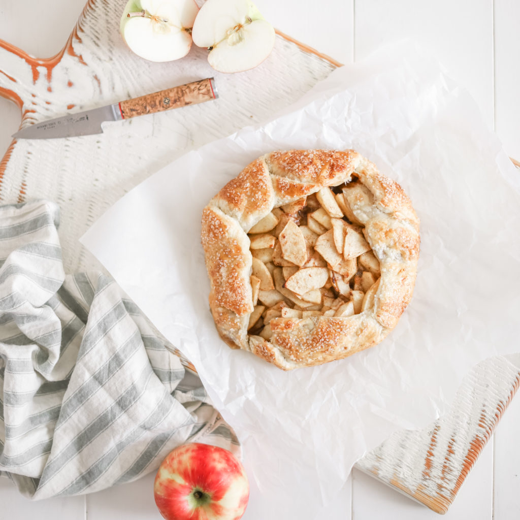 Simple Apple Galette recipe perfect for the holidays and colder weather - the perfect comfort food!