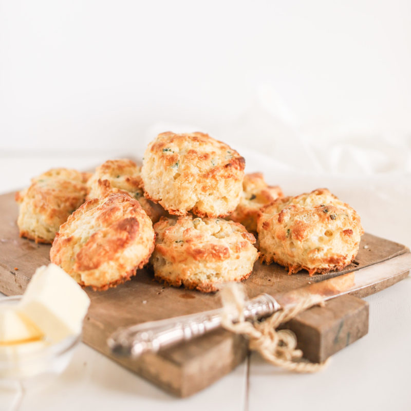 Cheddar Garlic Biscuits - Fraiche Living