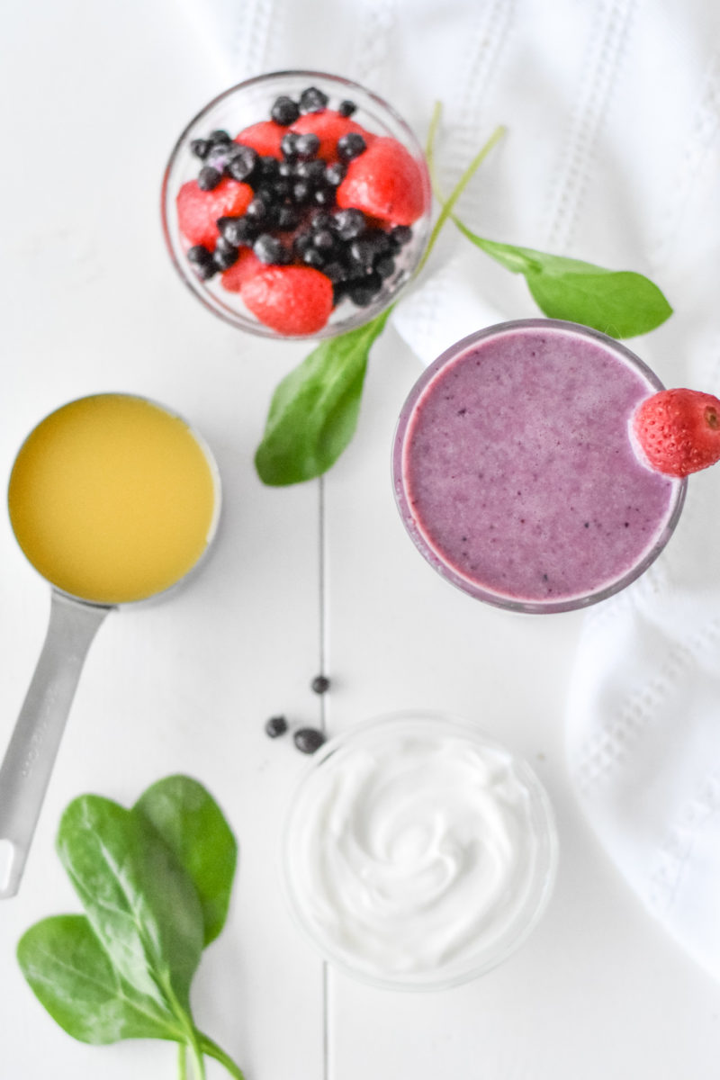 Day 3 Berry Spinach Smoothie Fraiche Living