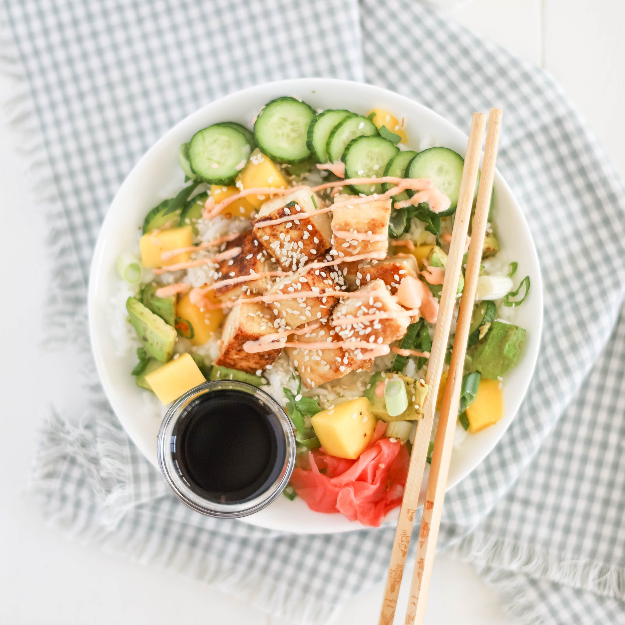 Tofu Sushi Bowl from the Fraiche Table Meal Plan