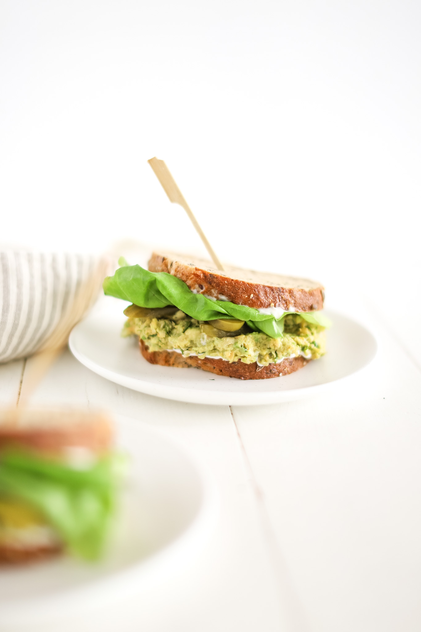 vegan egg salad sandwich option