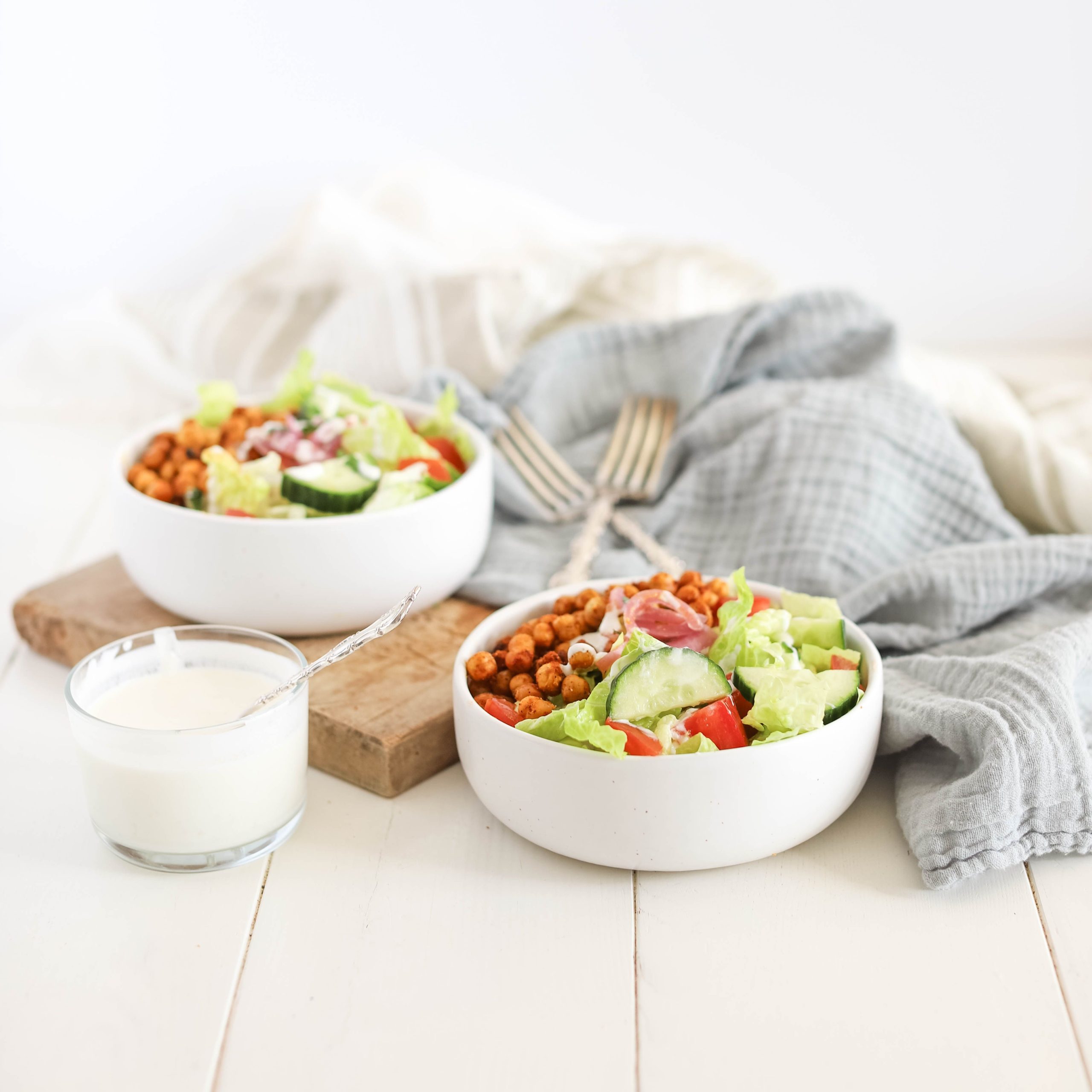 Crispy Chickpea Shawarma Bowls from the Fraiche Table Meal Plan