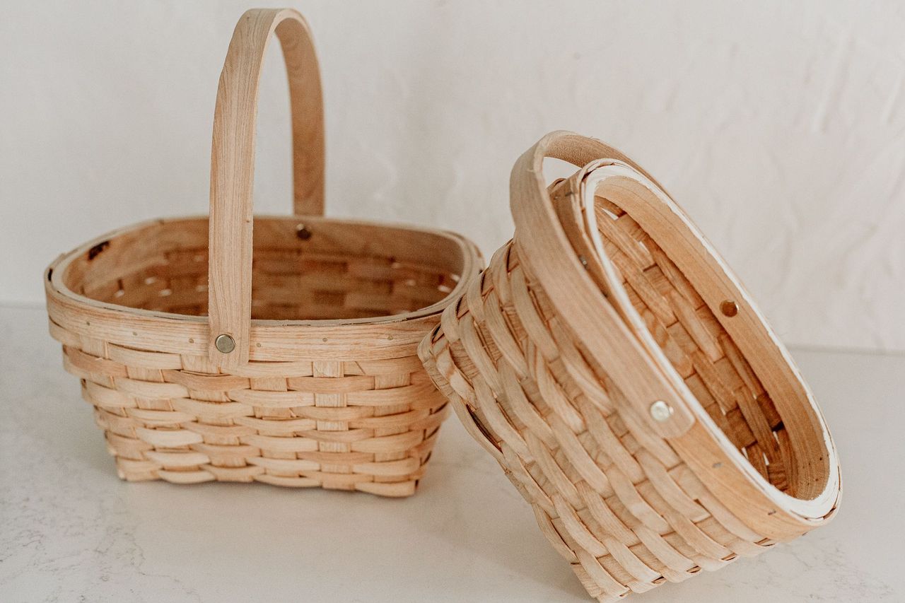 wood flower baskets