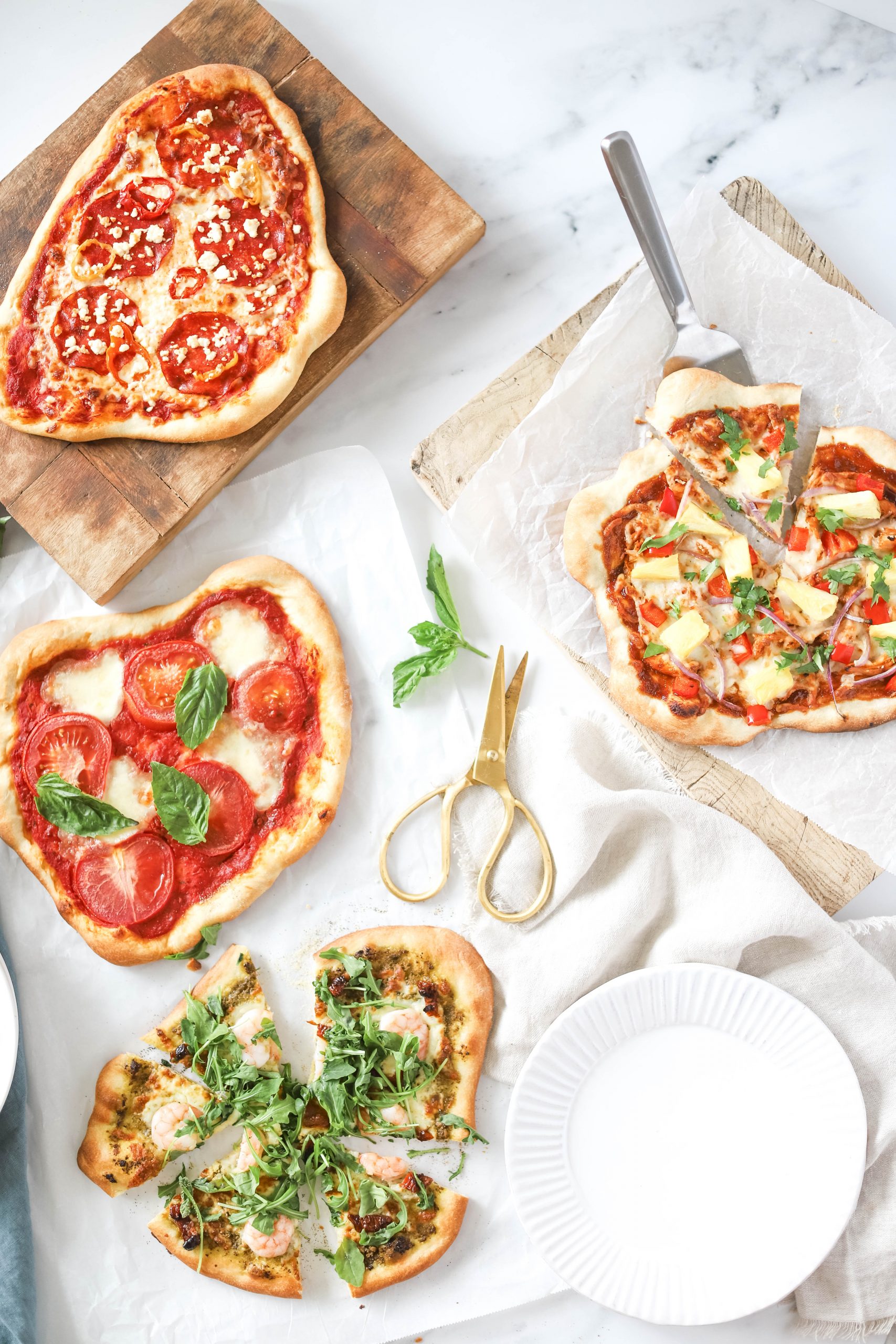 4 types of pizza from Fraiche Living